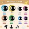 160PCS Large Glitter Safety Eyes for Amigurumi – 3D Crochet Doll Eyes with Washers for DIY Puppets, Bears & Plush Animals (12-18mm)